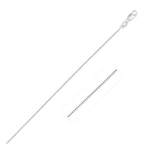 Load image into Gallery viewer, 10k White Gold Classic Box Chain (0.45 mm)