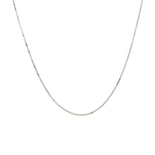 Load image into Gallery viewer, 10k White Gold Classic Box Chain (0.45 mm)