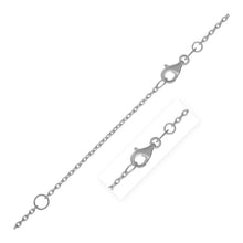 Load image into Gallery viewer, Extendable Cable Chain in 14k White Gold (1.2mm)