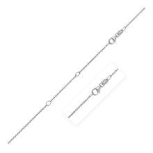 Load image into Gallery viewer, Double Extendable Cable Chain in 14k White Gold (1.2mm)