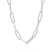 Load image into Gallery viewer, 14K White Gold Wide Paperclip Chain (6.1mm)