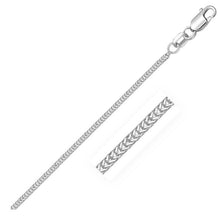 Load image into Gallery viewer, 14k White Gold Foxtail 1.0mm Chain