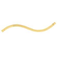 Load image into Gallery viewer, 14k Yellow Gold Diamond Shaped Tile Length Bracelet (7.10 mm)