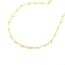 Load image into Gallery viewer, 14k Yellow Gold Wire Paperclip Chain (2.7mm)