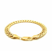 Load image into Gallery viewer, 7.8mm 14k Yellow Gold Miami Cuban Semi Solid Bracelet