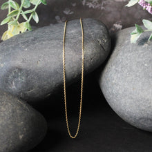 Load image into Gallery viewer, 18k Yellow Gold Round Cable Link Chain (0.97 mm)