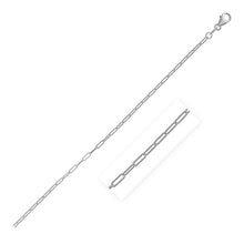 Load image into Gallery viewer, 14K White Gold Fine Paperclip Chain (1.5mm)