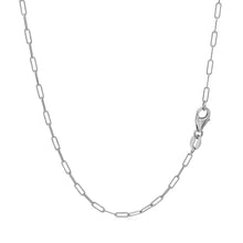 Load image into Gallery viewer, 14K White Gold Fine Paperclip Chain (1.5mm)