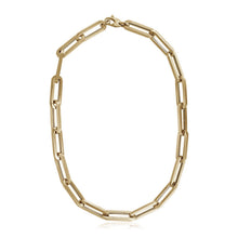 Load image into Gallery viewer, 14k Yellow Gold Extra Wide Paperclip Chain Necklace