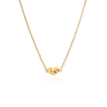 Load image into Gallery viewer, 14k Yellow Gold Chain Necklace with Polished Knot