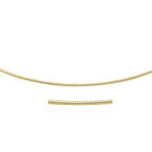Load image into Gallery viewer, 14k Yellow Gold Necklace in a Round Omega Chain Style