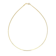 Load image into Gallery viewer, 14k Yellow Gold Necklace in a Round Omega Chain Style