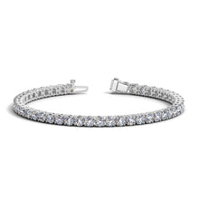 Load image into Gallery viewer, Lab Grown Round Diamond Tennis Bracelet in 14k White Gold (8 cctw F/G VS2/SI1)