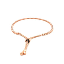 Load image into Gallery viewer, Adjustable Tennis Style Bracelet with Cubic Zirconia in Sterling Silver