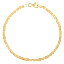 Load image into Gallery viewer, 14k Yellow Gold 7 inch Mini Cube Bracelet (2.60 mm)