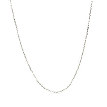 Load image into Gallery viewer, 18k White Gold Diamond Cut Cable Link Chain (0.75 mm)