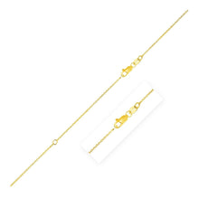 Load image into Gallery viewer, Extendable Cable Chain in 10k Yellow Gold (0.87 mm)