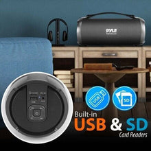 Load image into Gallery viewer, Pyle PBMSPG2BK Portable Bluetooth Boom Box No Storage New