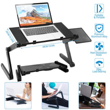 Load image into Gallery viewer, iMounTEK GPCT1656 360° Rotatable Portable Desk Stand with Mouse Board (Black)