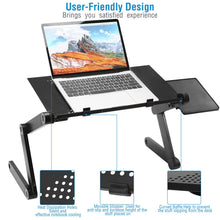 Load image into Gallery viewer, iMounTEK GPCT1656 360° Rotatable Portable Desk Stand with Mouse Board (Black)