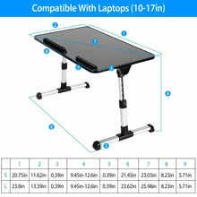 Load image into Gallery viewer, iMounTEK Laptop Lap Desk Adjustable Foldable Stand with Mouse Pad (Black)