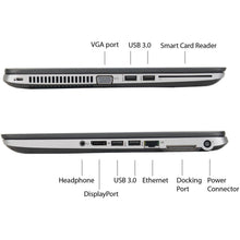 Load image into Gallery viewer, HP 14" EliteBook 840 G1 i5-4200U Laptop – Silver – 16GB/256GB SSD