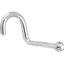 Load image into Gallery viewer, Platinum 1.5mm Genuine Diamond Nose Ring
