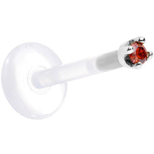 Load image into Gallery viewer, Solid 14K White Gold 1.5mm Genuine Red Diamond Bioplast Push in Monroe