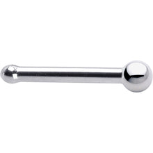 Load image into Gallery viewer, Platinum 1.5mm Ball Nose Ring
