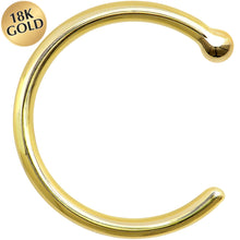 Load image into Gallery viewer, 18G 5/16 Solid 18K Yellow Gold Nose Hoop
