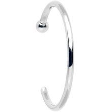 Load image into Gallery viewer, 20G 3/8 Solid 18K White Gold Nose Hoop