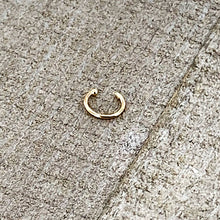 Load image into Gallery viewer, 20G 1/4 14k Solid Yellow Gold Nose Hoop