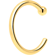 Load image into Gallery viewer, 20G 1/4 14k Solid Yellow Gold Nose Hoop