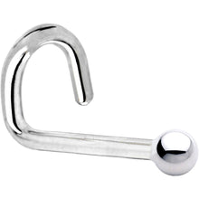 Load image into Gallery viewer, Solid 14K White Gold 1.5mm Ball Nose Ring