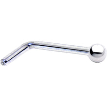 Load image into Gallery viewer, Solid 14K White Gold 1.5mm Ball Nose Ring