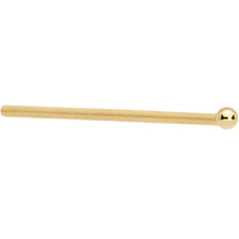 Load image into Gallery viewer, Solid 14K Yellow Gold 1.5mm Ball Nose Ring