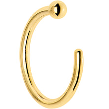 Load image into Gallery viewer, 20G 1/4 18k Yellow Gold Nose Hoop