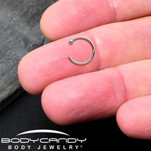 Load image into Gallery viewer, Real Platinum Nose Hoop - Hypoallergenic & Luxurious