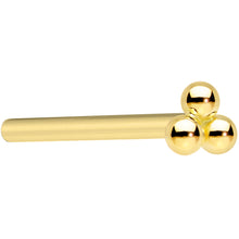 Load image into Gallery viewer, 14k Yellow Gold 3mm Trinity Nose Ring