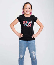 Load image into Gallery viewer, Equal Play Girls' Black T Shirt