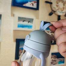 Load image into Gallery viewer, Rabbit Baby Feeding Cup with a Straw BPA Free Children Feeding Drinking Handle Water Bottles Training Cup For Milk For Kids and baby