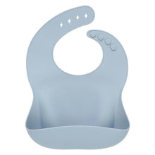 Load image into Gallery viewer, Solid Silicone Bibs Baby Feeding Saliva Towel Waterproof Soft Cloths Bandana Lightweight Infant Bibs