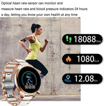 Load image into Gallery viewer, New Ceramic Smart Sport Fitness Watch For Women With Heart Rate Blood Pressure Monitor For Android and IOS Sistems Sport Multifunctional Steel Belt Smartwatch