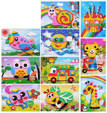 Load image into Gallery viewer, 10 designs/lot Cartoon 3D EVA Foam Sticker Puzzle Series Kids Multi-patterns Styles Toys for Children Birthday Gift