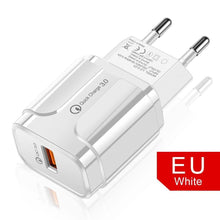 Load image into Gallery viewer, Quick Charge 3.0 USB Charger QC 3.0 Fast Charging Plug Adapter Wall Mobile Phone Chargers