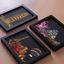 Load image into Gallery viewer, 4PCS/SET Magic Colorful A5 Drawing Board Paper Painting Scraping Children Learning Education Toys Painting Doodle Scratch Toys
