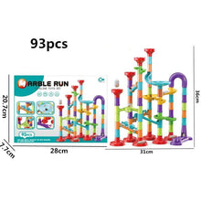 Load image into Gallery viewer, Marble Run Race Track Building Blocks 3D Maze Toy