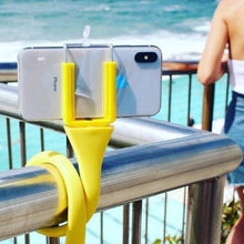 Load image into Gallery viewer, Flexible Yellow Universal Selfie Stick Monopod High Quality Phone Holder For Camera