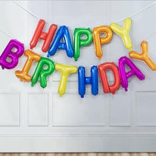 Load image into Gallery viewer, 13pcs Luxury Happy Birthday Decoration Balloons Rose Gold Letter Foil Ballons Birthday Party Decorations Globos Balony Anniversaire For Birthdays and Celebrations