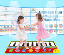 Load image into Gallery viewer, Big Size Music Piano Carpets & 8 Instruments Guitar Accordion Violin Sounds Musical Play Mat Educational Toy For Kids